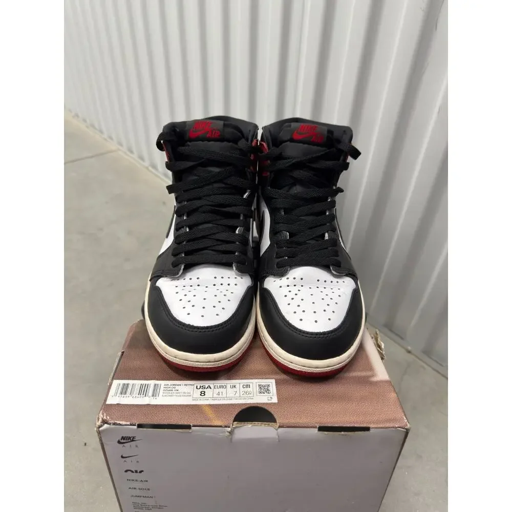 Nike Air Jordan 1 Black Toe Reimagined 2025 Size 8 Men's - DZ5485-106 Retro OG